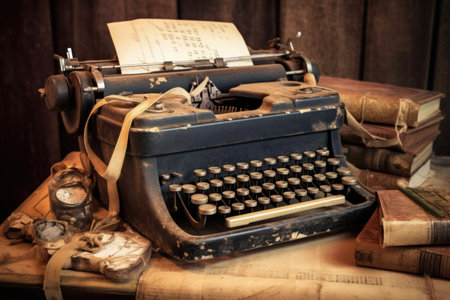 Old Typewriter - Generative AIの素材