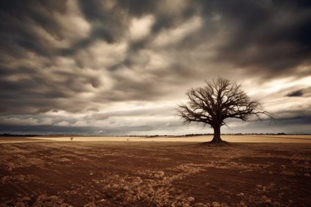 The Lonely Tree - Generative AIの素材