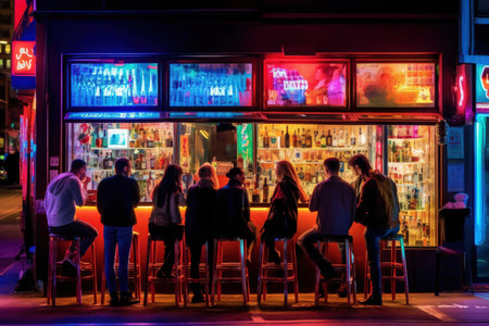 Urban Nightlife - Generative AIの素材