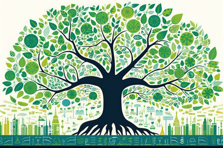 Growth of Ethical Banking and Investing - Generative AIの素材