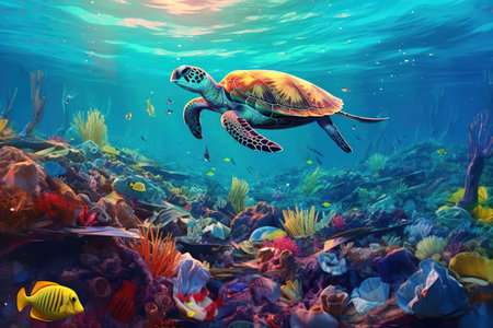 Plastic Pollution - Generative AIの素材