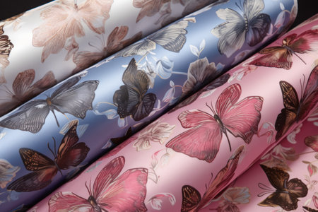Delicate butterfly motifs - Generative AIの素材