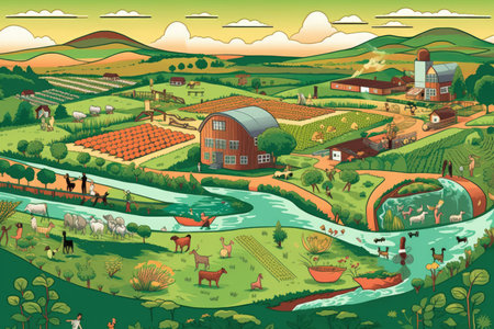 Growth of Sustainable Farming Practices - Generative AIの素材