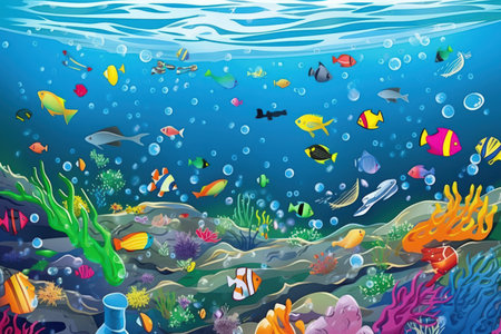 Microplastic Pollution - Generative AIの素材