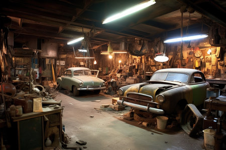Mechanics Garage - Generative AIの素材