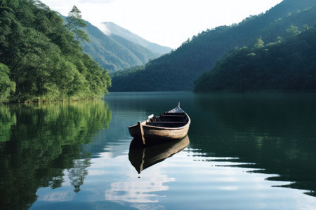 The Lonely Boat - Generative AIの素材
