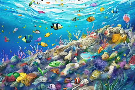 Microplastic Pollution - Generative AIの素材