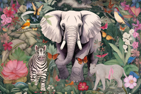 Endangered Species Illustration - Generative AIの素材