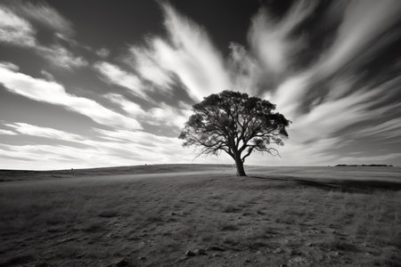The Lonely Tree - Generative AIの素材