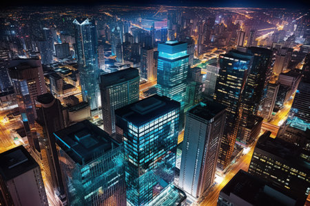 Urban Nightscape - Generative AIの素材