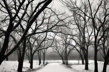 Monochromatic Nature - Generative AIの素材