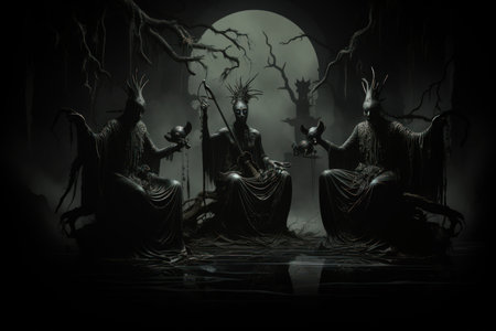 Cunning trickster gods with a penchant for mischief and pranks - Generative AIの素材