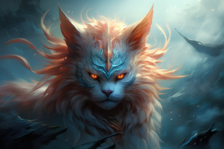 Ferocious thundercats, combining feline grace with electrifying strength - Generative AIの素材