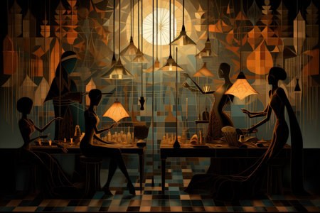 Enigmatic shadow weavers, crafting illusions and manipulating darkness - Generative AIの素材