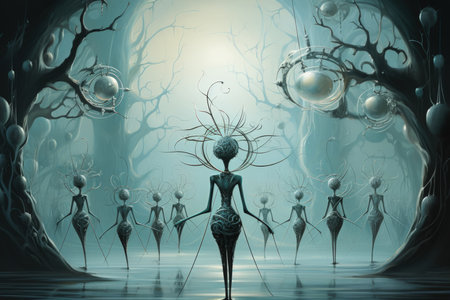 Elven archers with keen eyes and graceful movements - Generative AIの素材