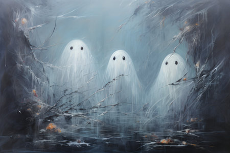 Bewitching moonstone cats, their eyes shimmering with lunar light and mystery - Generative AIの素材