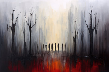 Hauntingly beautiful vampires with eternal allure - Generative AIの素材