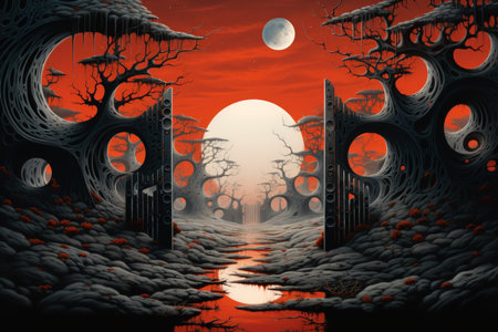 Enigmatic seers with the ability to glimpse the future - Generative AIの素材