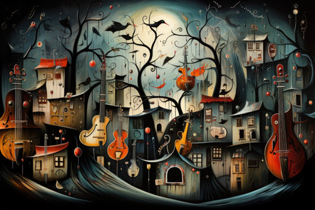 Enchanted songbirds, their melodies capable of healing and soothing troubled hearts - Generative AIの素材