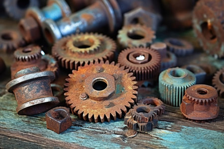 Vintage Mechanical Parts - Generative AIの素材