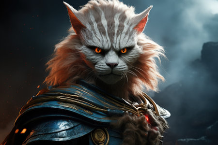 Ferocious thundercats, combining feline grace with electrifying strength - Generative AIの素材