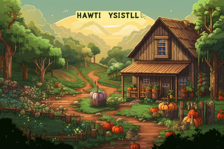 Lively harvest sprites, ensuring bountiful crops and prosperity for farmers - Generative AIの素材