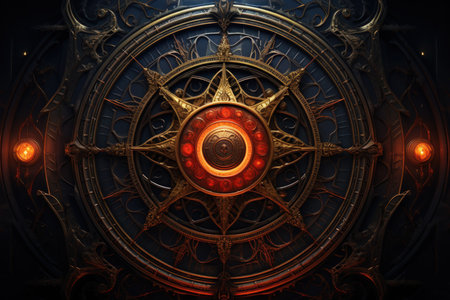 Cursed amulets of forgotten sorcery, imbued with ancient spells and curses - Generative AIの素材