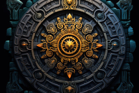 Ancient golems crafted from enchanted stone and animated by magic - Generative AIの素材