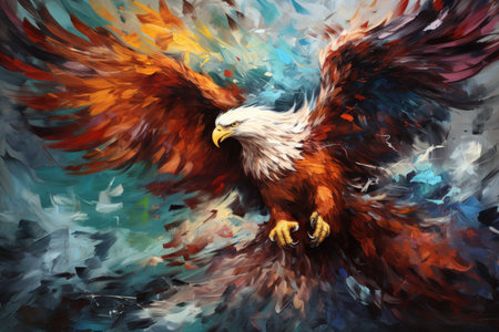 Loyal griffins, majestic creatures with the body of a lion and the wings of an eagle - Generative AIの素材