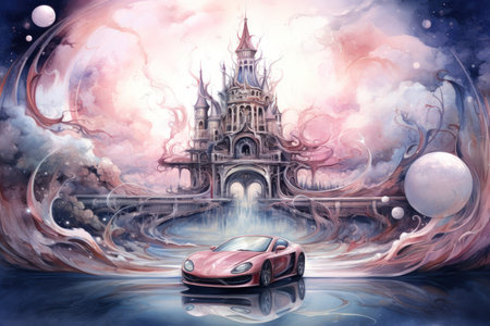 Enigmatic seers with the ability to glimpse the future - Generative AIの素材