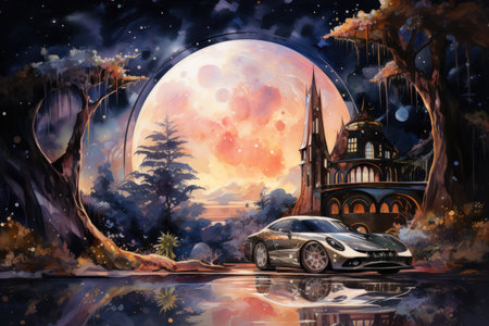 Enigmatic seers with the ability to glimpse the future - Generative AIの素材