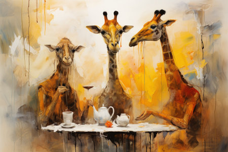 Charming talking animals offering sage advice - Generative AIの素材