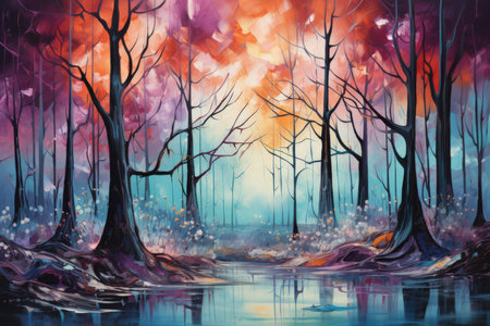 Enchanted forests with sentient talking trees - Generative AIの素材