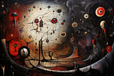 Enigmatic dream weavers, spinning intricate tapestries of dreams and nightmares - Generative AIの素材