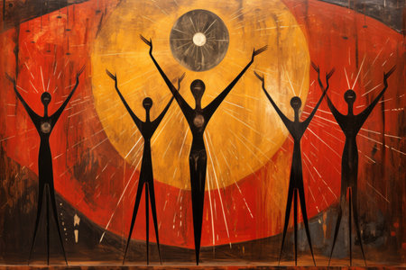 Celestial beings with wings of pure light and angelic voices - Generative AIの素材