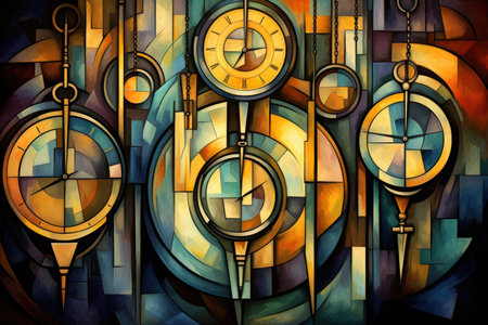 Time-traveling pocket watches, allowing glimpses into past and future moments - Generative AI