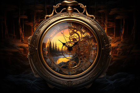 Time-traveling pocket watches, allowing glimpses into past and future moments - Generative AI