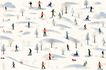 Winter Sports - Generative AIの写真素材