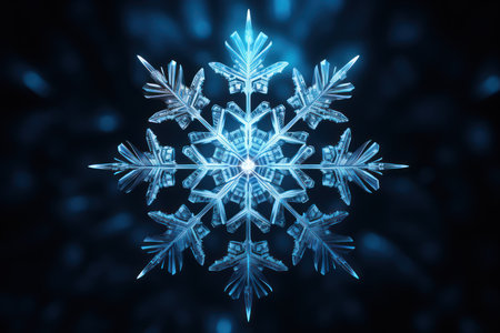 Snowflakes - Generative AIの写真素材
