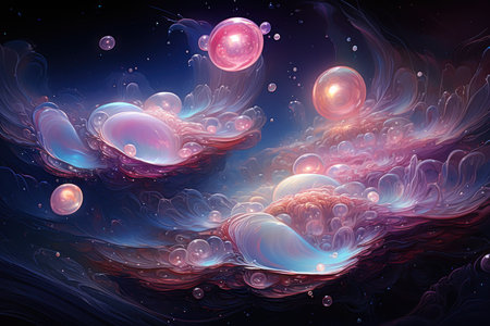 Luminous Pearl Oysters - Generative AI