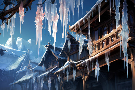 Icicles - Generative AIの素材