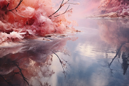 Frozen Bodies of Water - Generative AIの写真素材