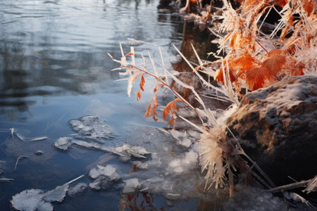 Frozen Bodies of Water - Generative AIの写真素材