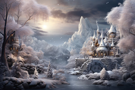 Winter Wonderland - Generative AIの写真素材