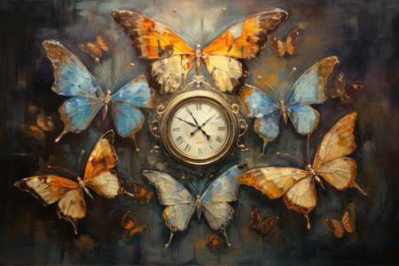 Whimsical Clockwork Butterflies - Generative AI