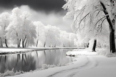 Winter Wonderland - Generative AIの写真素材