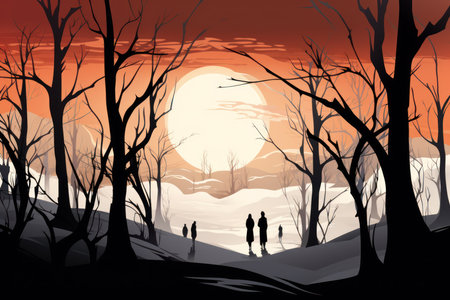 Silhouettes - Generative AIの素材