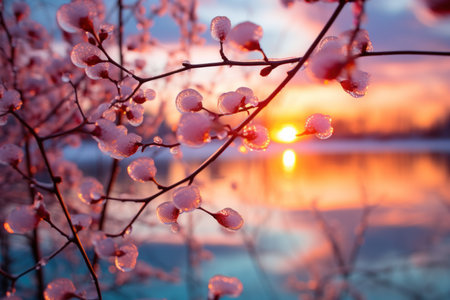 Winter Sunsets and Sunrises - Generative AIの素材