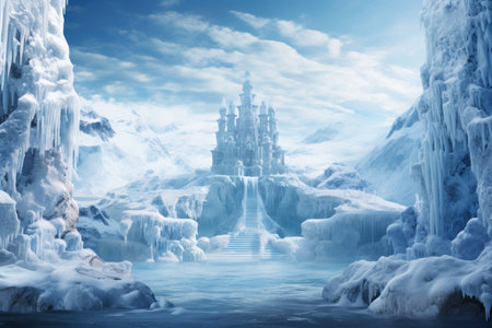 Frozen Waterfalls - Generative AIの素材