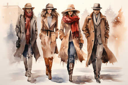 Winter Fashion - Generative AIの素材